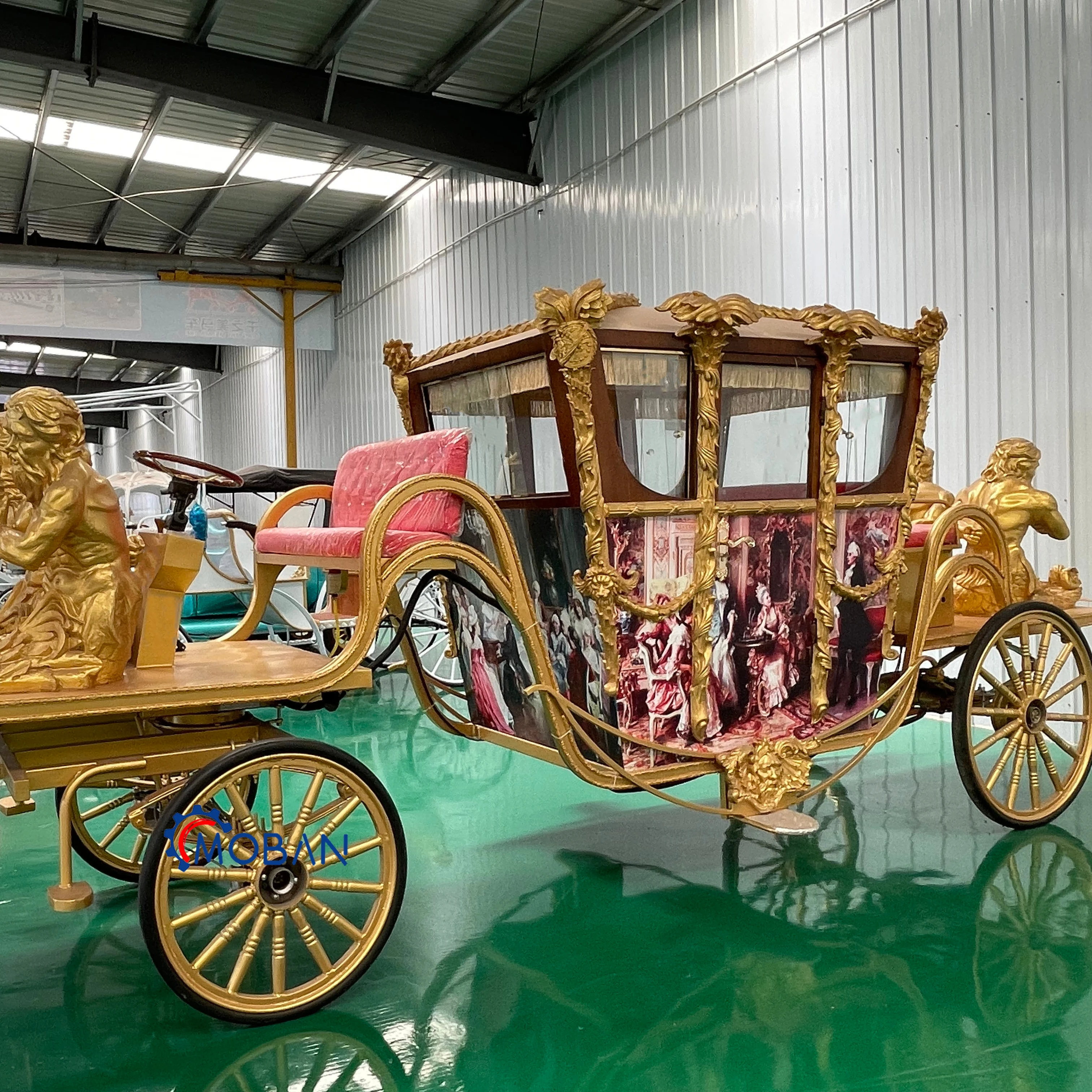 Hot Sale Travel Sightseeing Carriage Trolley Royal Horse Wagon Victoria Wedding Royal Horse Carriage On Sale
