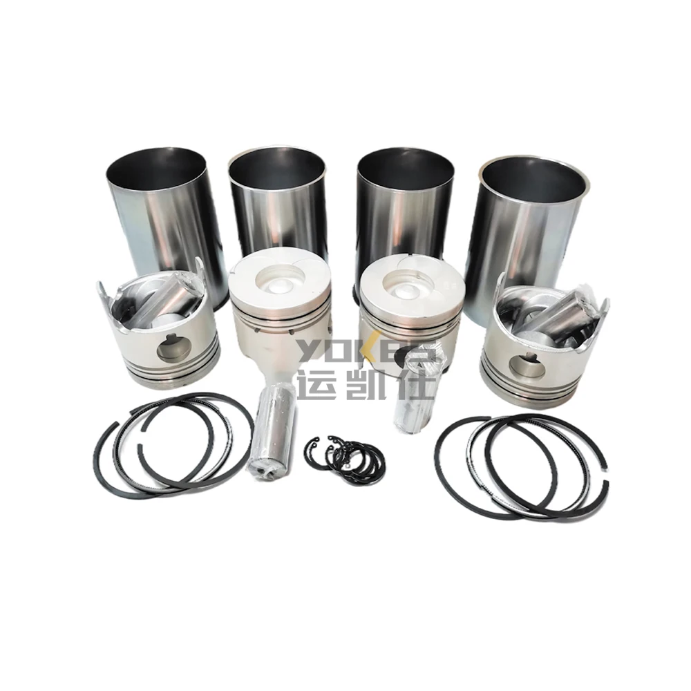 4JA1 Cylinder Liner Kit Overhaul Repair Kit Excavator Accessories Engine Parts Full Gasket Set For Isuzu