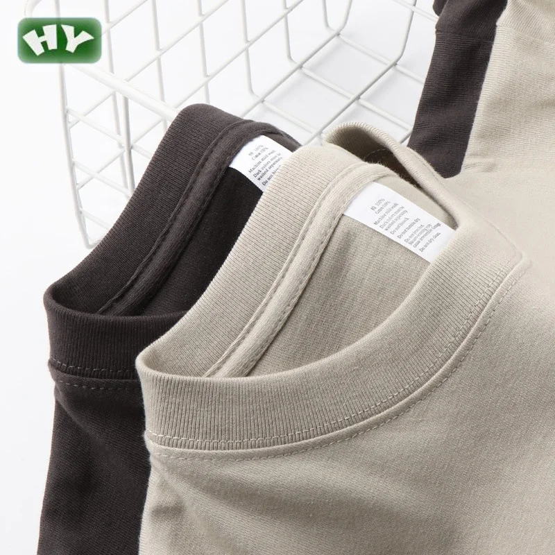 Мужская хлопковая футболка с коротким рукавом, 250 грамм