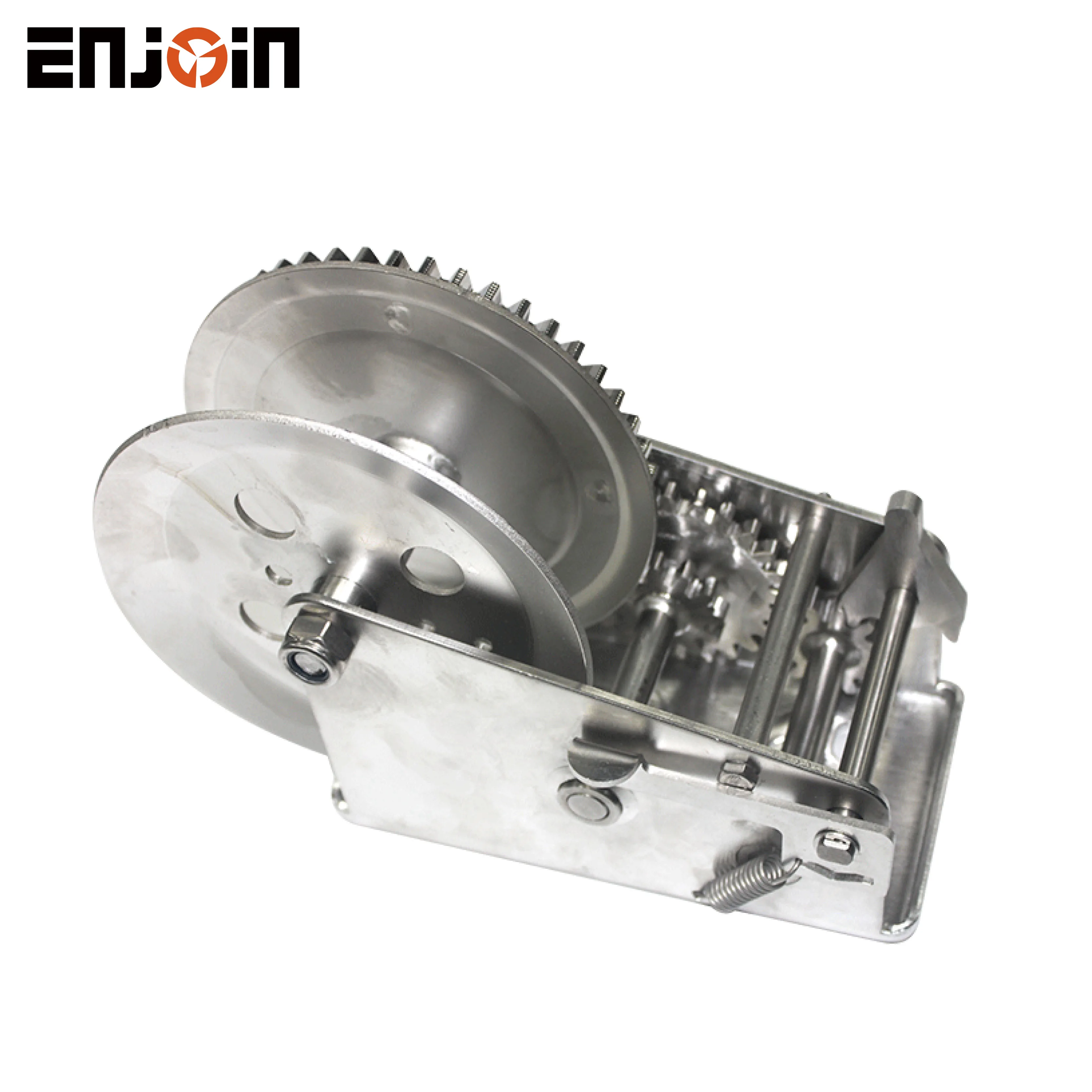 ENJOIN 3500lbs Heavy Duty Handle Handwinch Manual Crank Trailer Winch