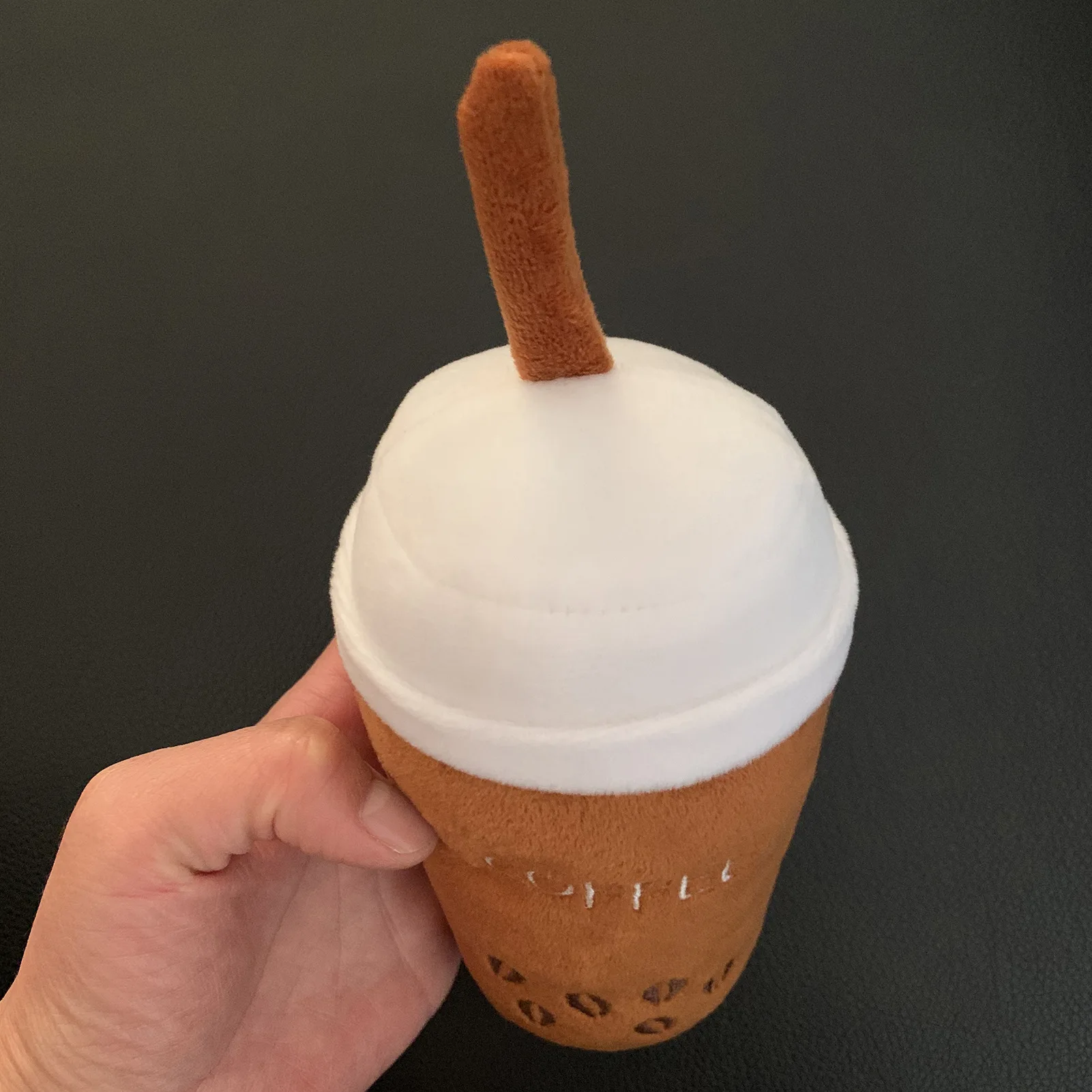 Oem Custom Coffee Cafe Cup,Beer Bottle Plush Soft Pet Dog Chew Toys With Squeaker Inside pet toys