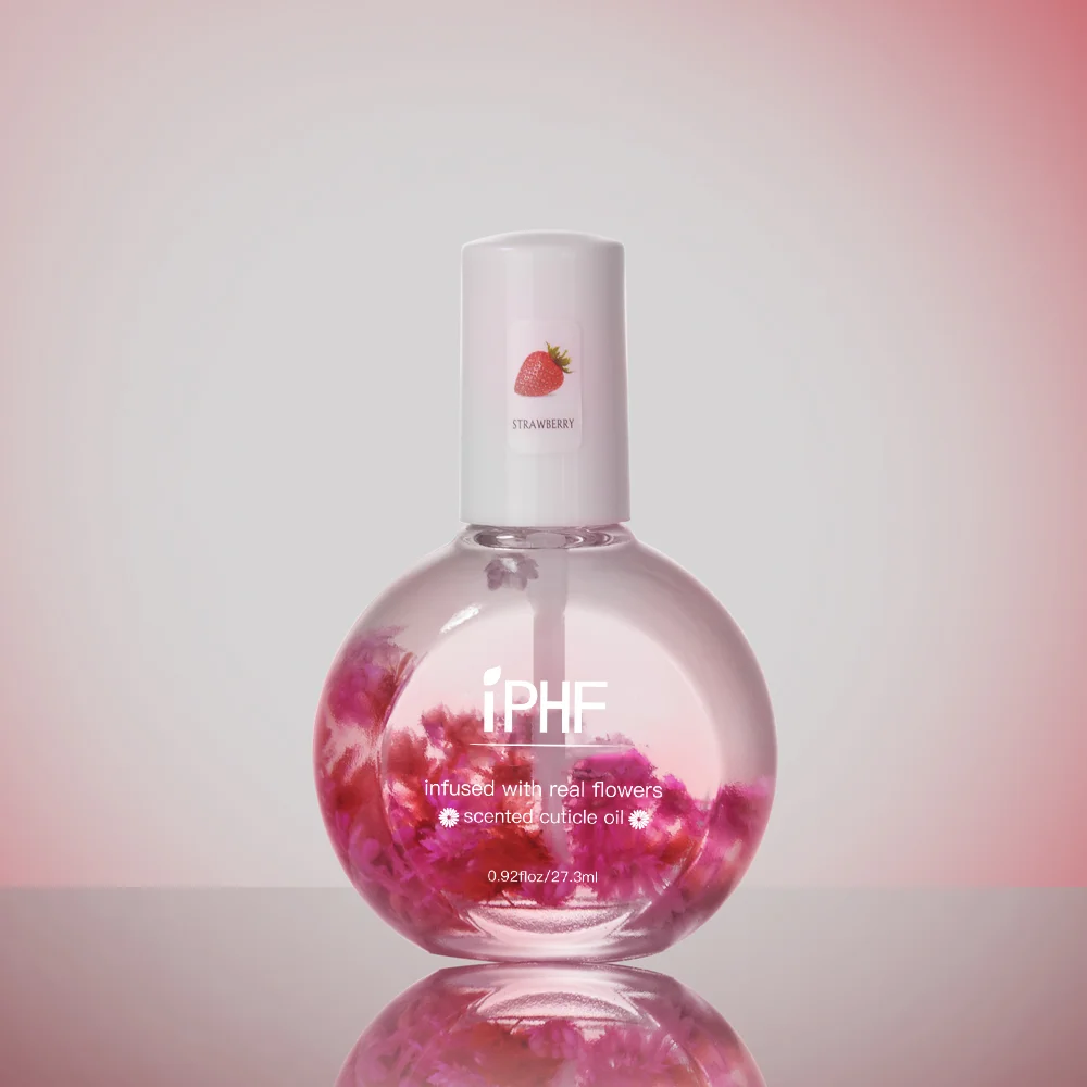 Hot Sale Natural Dried Flowers Nail Oil Cuticle 27ML Soften Tool Revitalizer Oil For Nail Nourishment