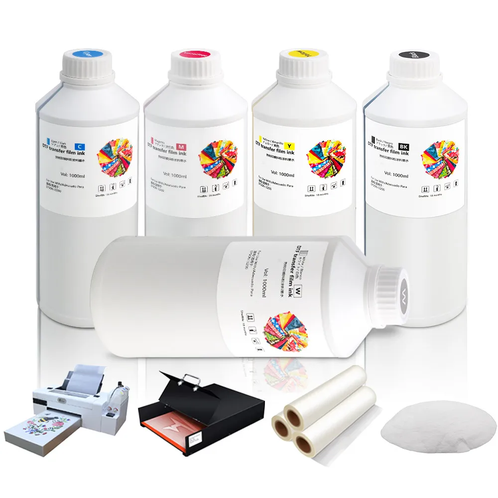 5Colors Water based Ink DTF INK For Epson L1800 DX5 i3200 L805 1390 P800 XP600 P800 etc dtf printer