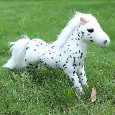Lifelike Soft Farm Animal Stuffed Plush Horse Toys Home Decor