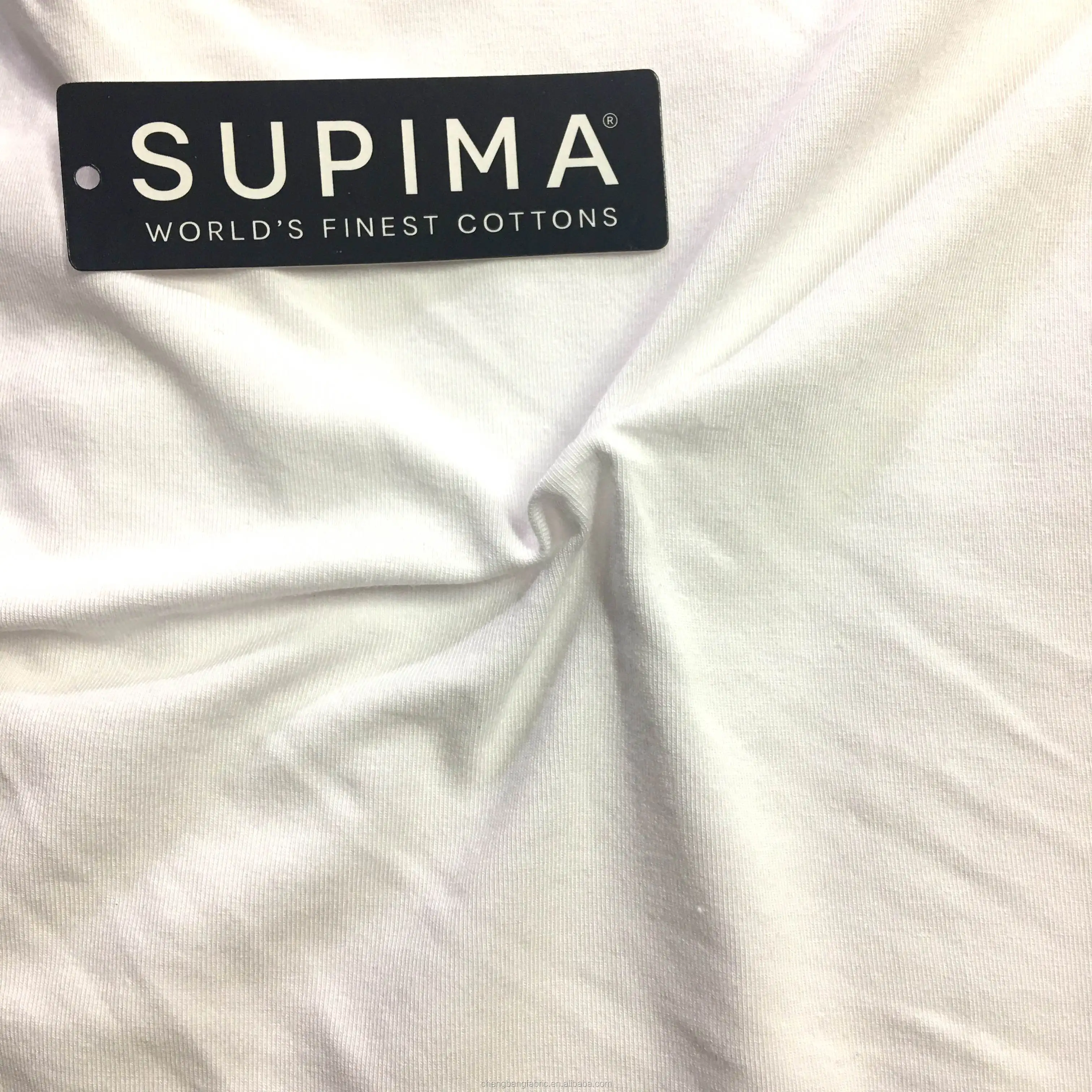 Chengbang Fabric Factory Best Quality Single Jersey 95% Pima cotton 5% Spandex Fitness Last Long Fabric