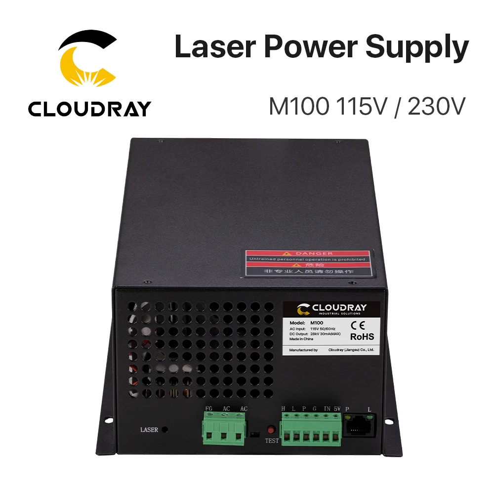 Cloudray MYJG 100W 120W 150W 180W Laser Power Supply With Monitor For CO2 Laser Cutting Machine