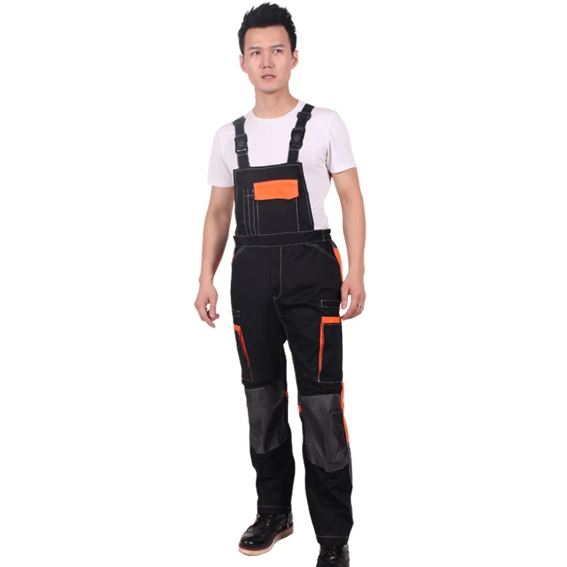 Professional Work Uniform Custom Work Pant Reflective Safety Workwear Bib Pants Overalls Cargo Pants For Men