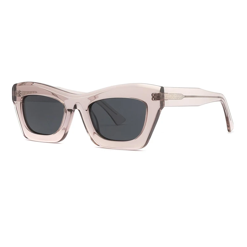 New thick edge design solid color classic models personalized haute couture Neutral polarized sunglasses