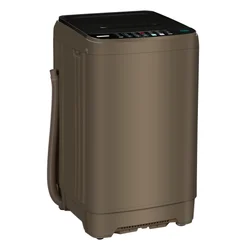 9 Kg Heat drying  Full Automatic  Mini Washing Machine with  High Tempered Glass Cove