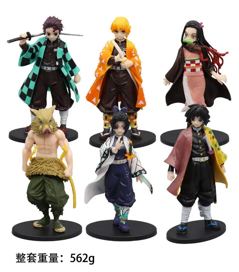 Anime Demon Slayer Action Figures Kimetsu No Yaiba Shinobu Nezuko PVC Dolls Model Collection Ornaments Japan Derivatives Toys