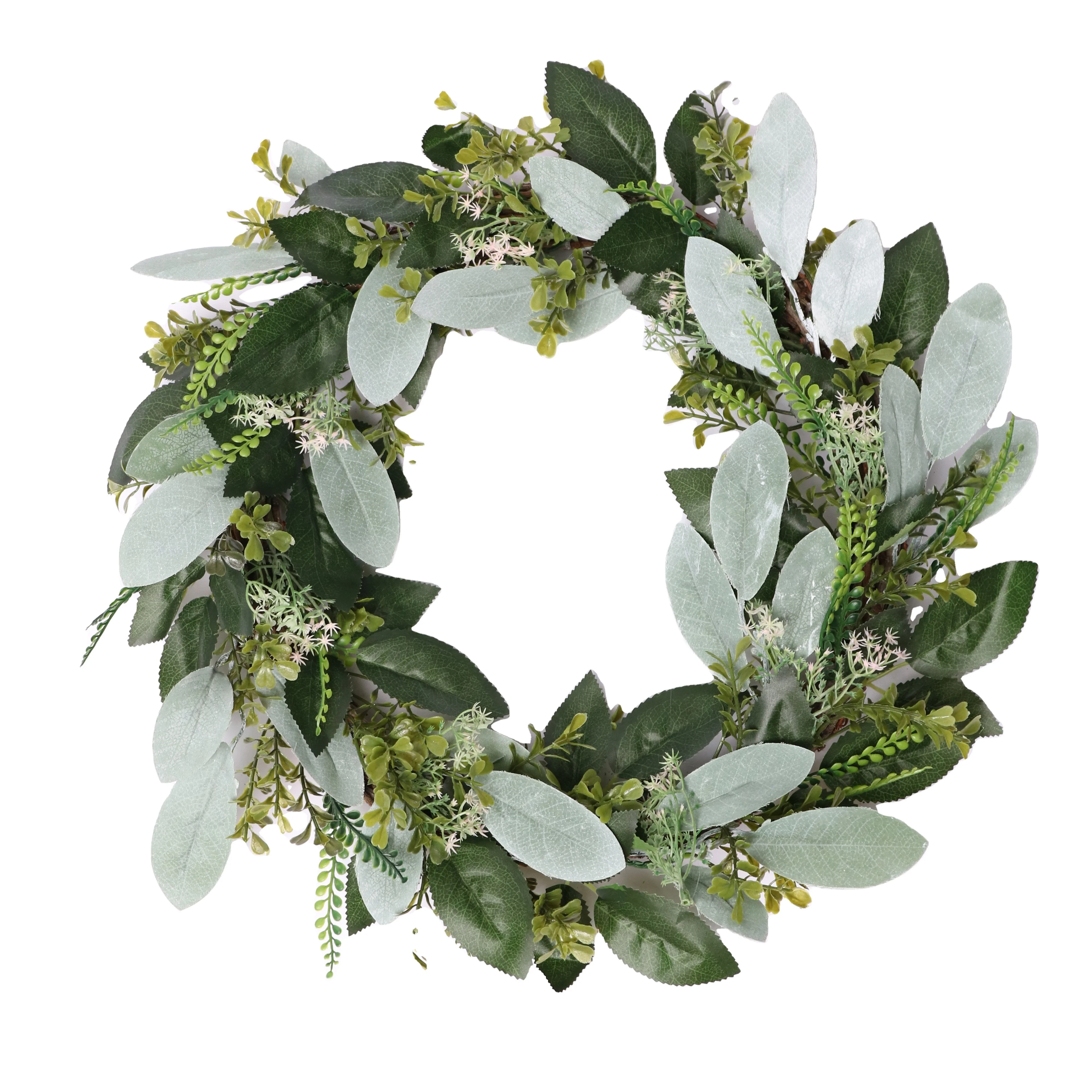 Spring Artificial Green Leaves With Flower Wreath for Front Door Window Wall Party/ Wedding Decoration christmas garland