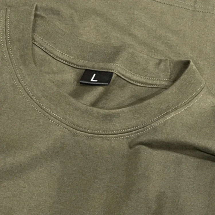 High quality custom logo oversized 100% cotton digital printing O-neck green casual men t-shirts with print