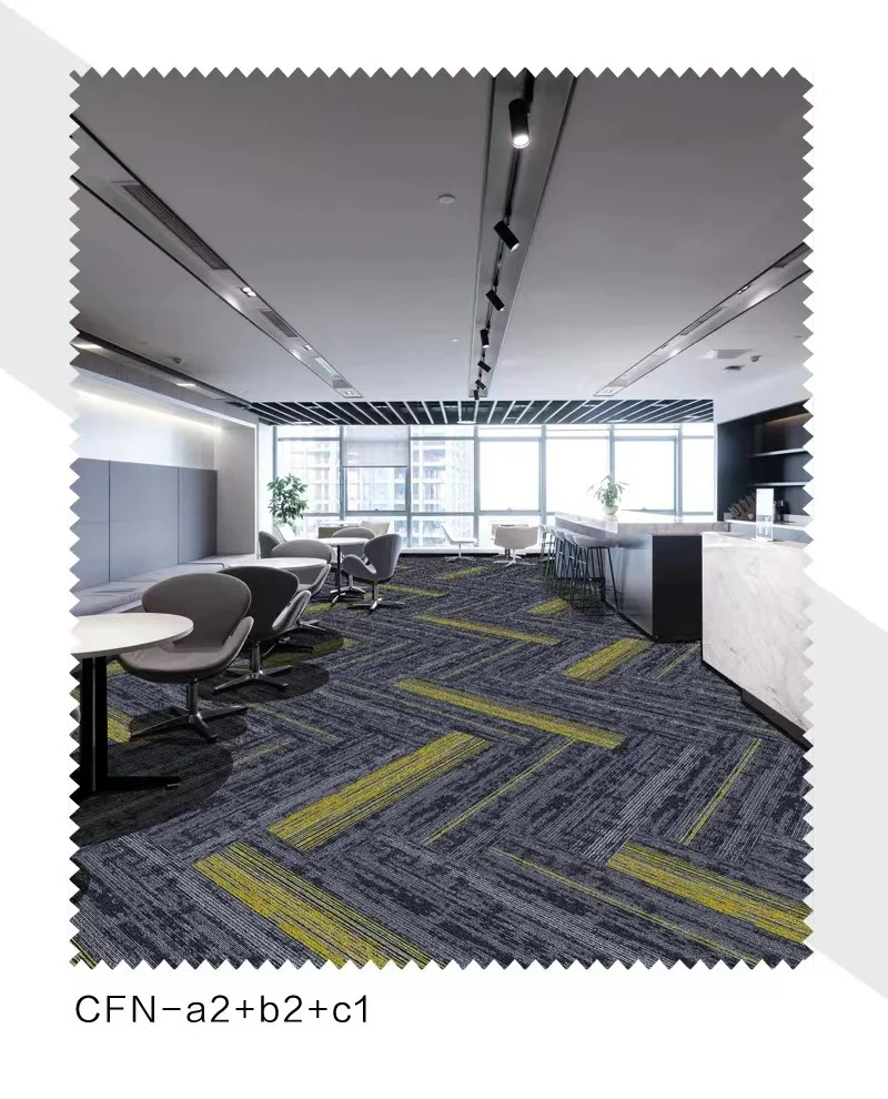 Xnuoao New hot sale fire rated fast shipping black white carpet tiles 25x100