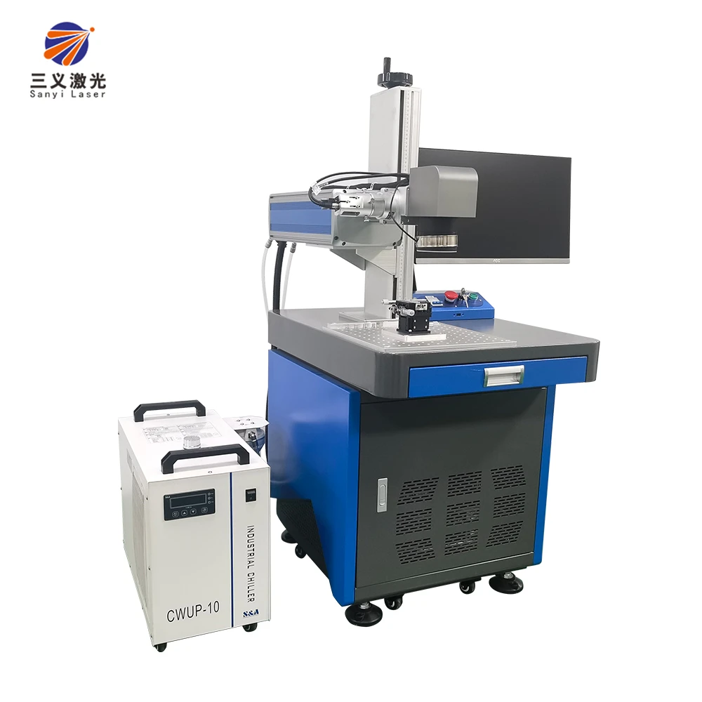 Ensure Stable Performance Sannylaser 1.6Kw 150Kg Diamond Intelligent Uv Laser Wire Marking Machine