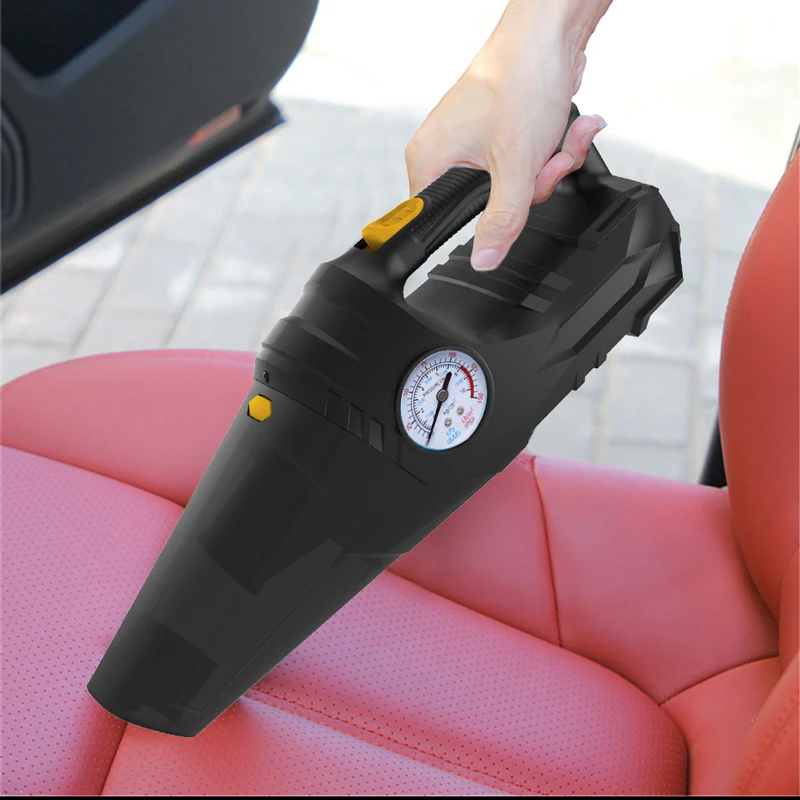 4-in-1 Car Vacuum Cleaner Tire Inflator Portable Air Compressor With Digital Tire Pressure Gauge 12v Dc Car Tyre Inflator