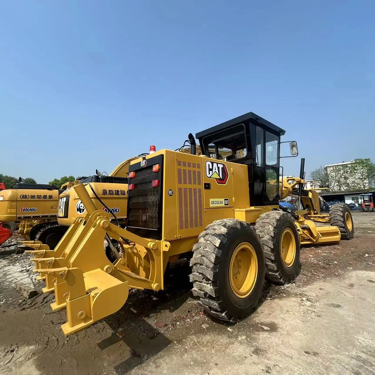 Низкая цена хорошо защищенный использованный оригинальный CAT 140H автогрейдер строительное оборудование с низким рабочим временем 140 ч/140 К