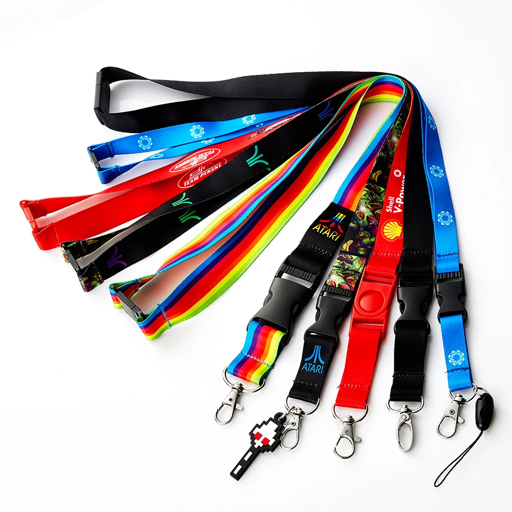
Custom 1cm 1.5cm 2cm Custom Printed Neck Strap Dye Sublimation Lanyard 