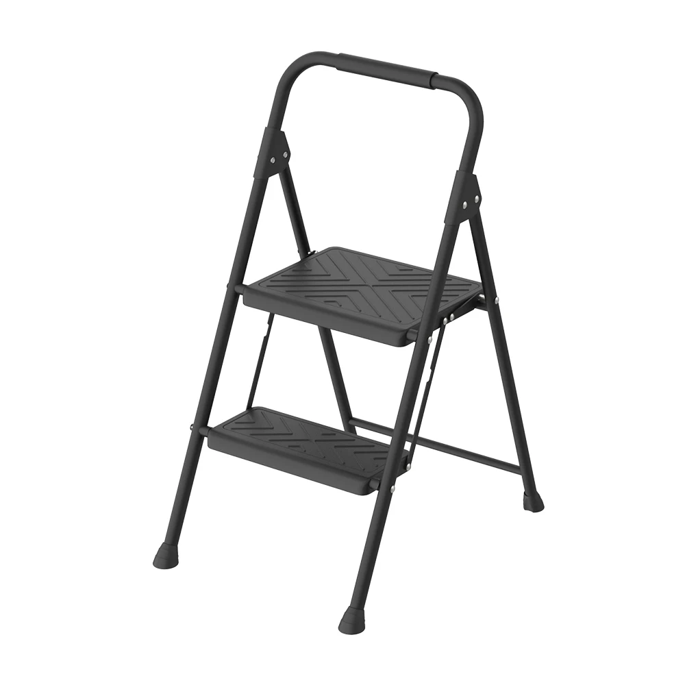 Wide Anti-Slip Pedal Folding Step Stool Adults Multi-Use sturdy 4 step household steel ladder