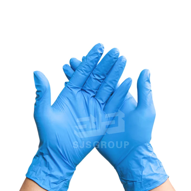 Wholesale Powder Free Disposables Pvc Vinyl Latex Blue Black Tattoo Nitrile Gloves for Industrial Cleaning
