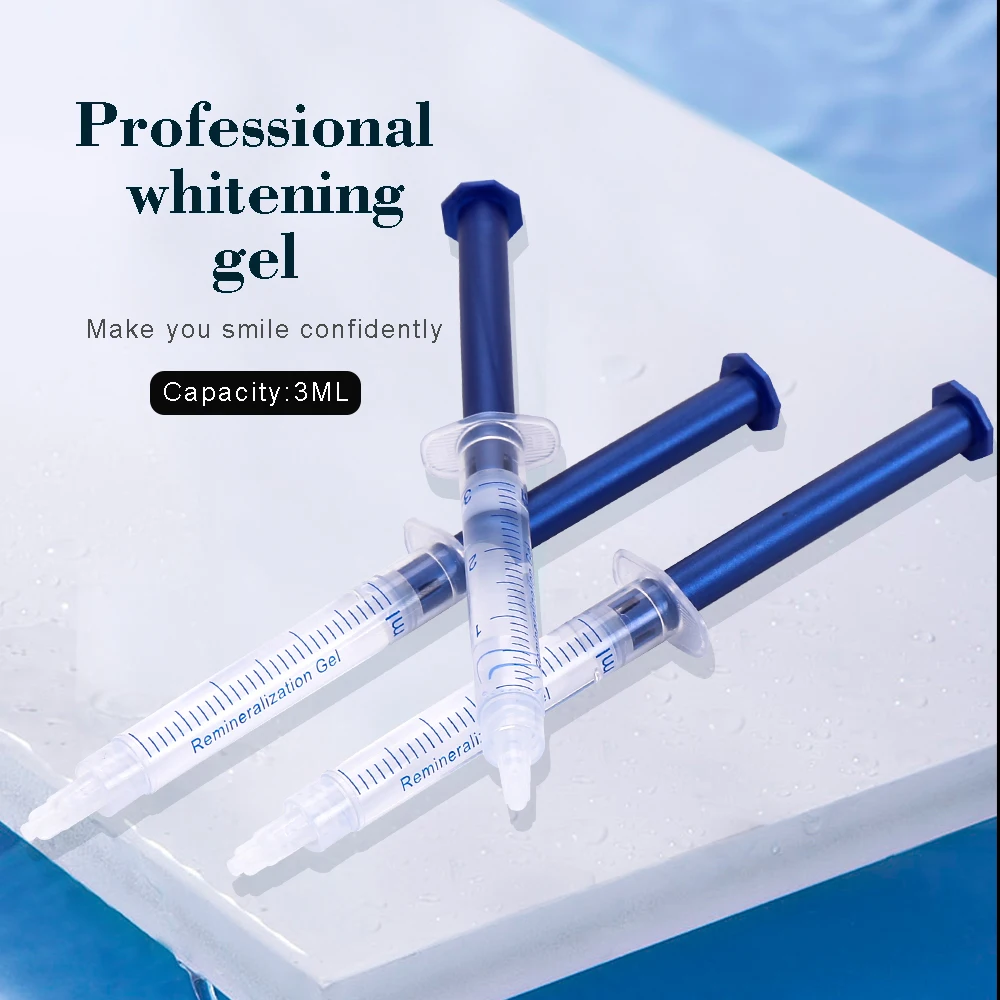 Hot Selling Customized Teeth Whitening Gel 3ml 5ml 10ml for Home or Clinic Use Mint Flavor