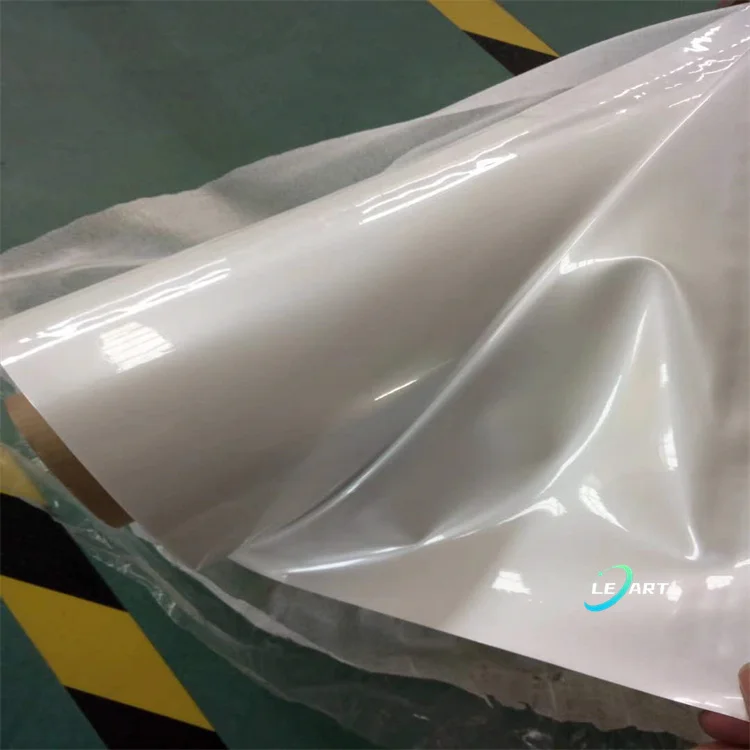 LeArt pvc натяжной потолок белая глянцевая пленка msd украшение ПВХ стрейч глянцевые детали
