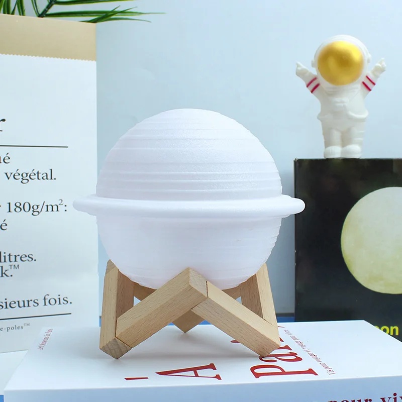 Innovative table lamp luminous diode jupiter saturn moon reading light