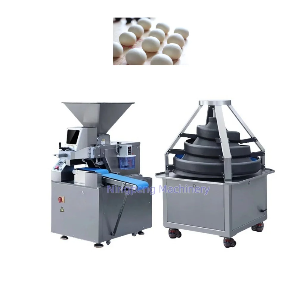 continuous bread dough dividing machine volumetric dough cutter dividers rounder machine round dough divider and rounder machine