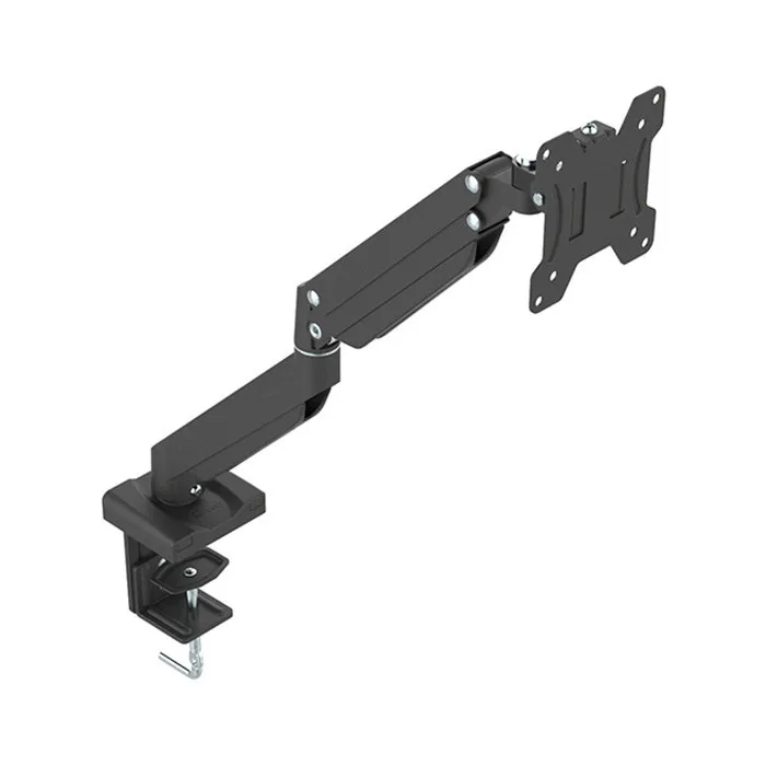 Full Motion Height Adjustable Gas Powered PC Desktop Mount Single Arm Desk Monitor Mount