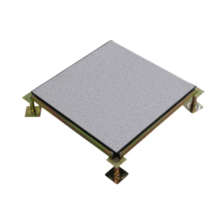 Anti static Tile Access Flooring Veneer Raised Floor for Server Room All steel PVC anti-static activity floor