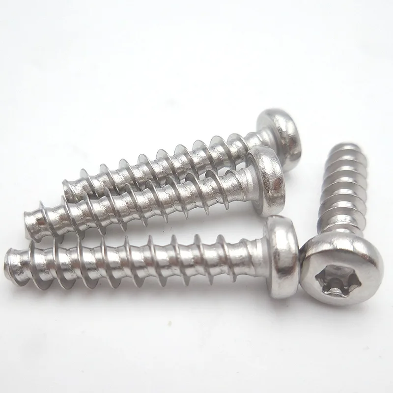 Stainless Steel m1.8 m2 m3 m4 m5  PT WN1452 Pan Torx T5 T6 T8 T10 T15 T20  drive Self Tapping Thread Forming Screw for plastic