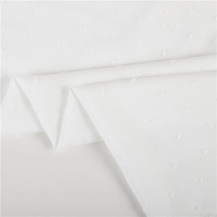 
Hot sale production jacquard buy 100% cotton fabric roll for garment 