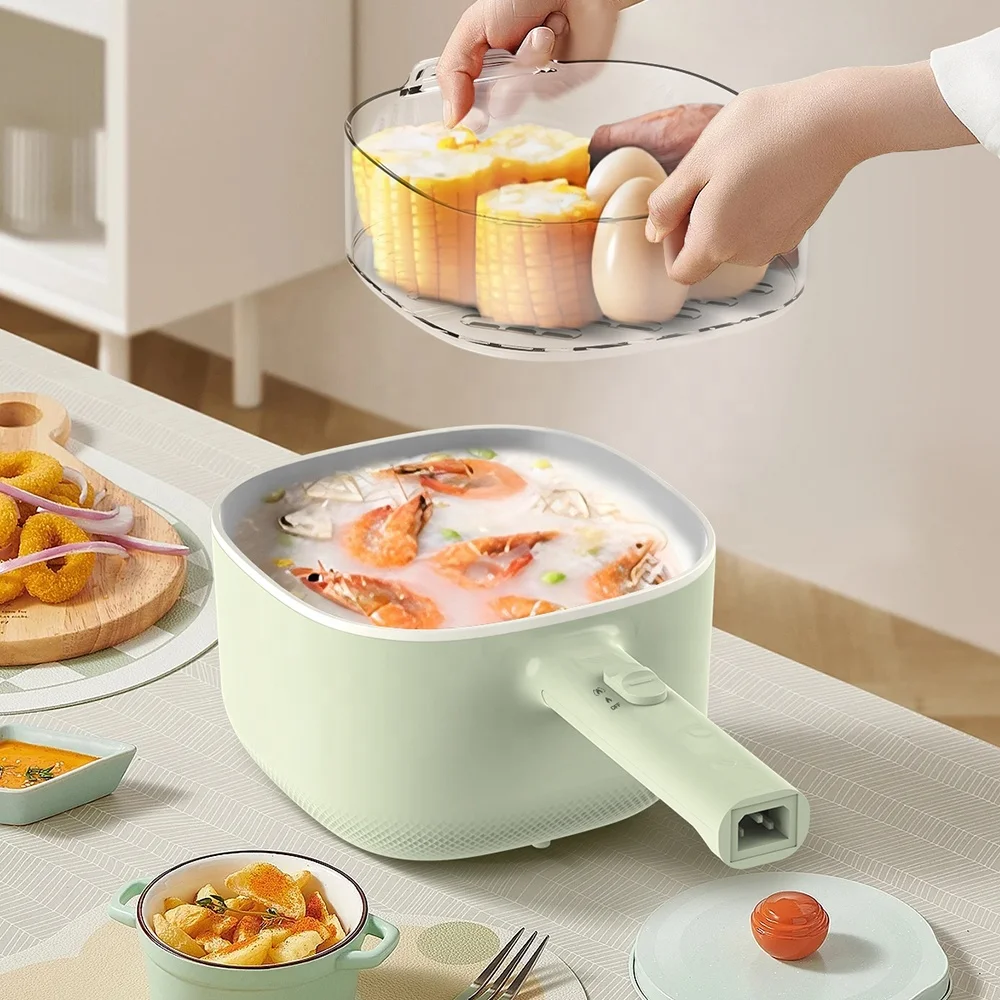 Household Cooking 2.6L Hot Pot Portable Electric Multi Cooker Pot