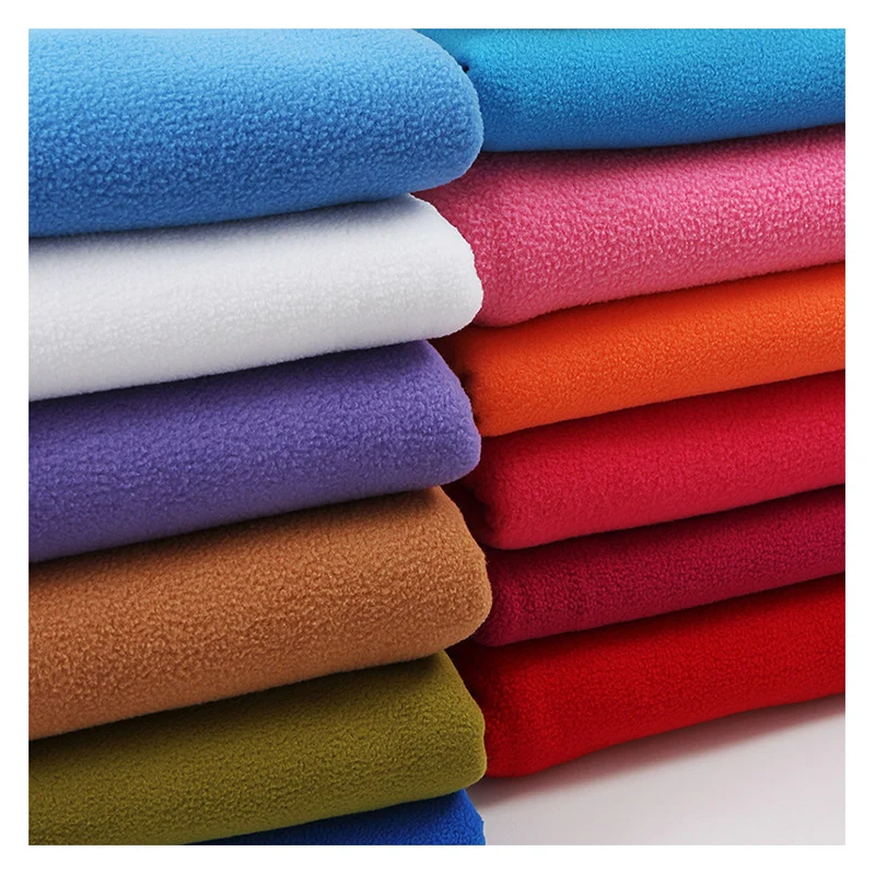 Manufacturer Polyester Micro Polar Fleece Two Side Brush One Side Anti Pilling Micro Polar Fleece Fabric