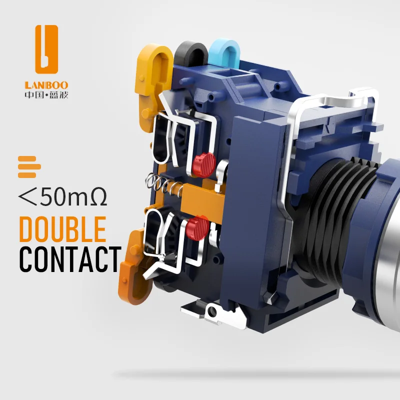 LANBOO multiple patented metal emergency stop button switch