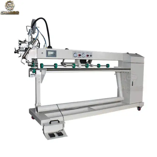 Lengthen  pe tarpaulin hot air welding machine curve seam hot air welding machine for tarpaulin
