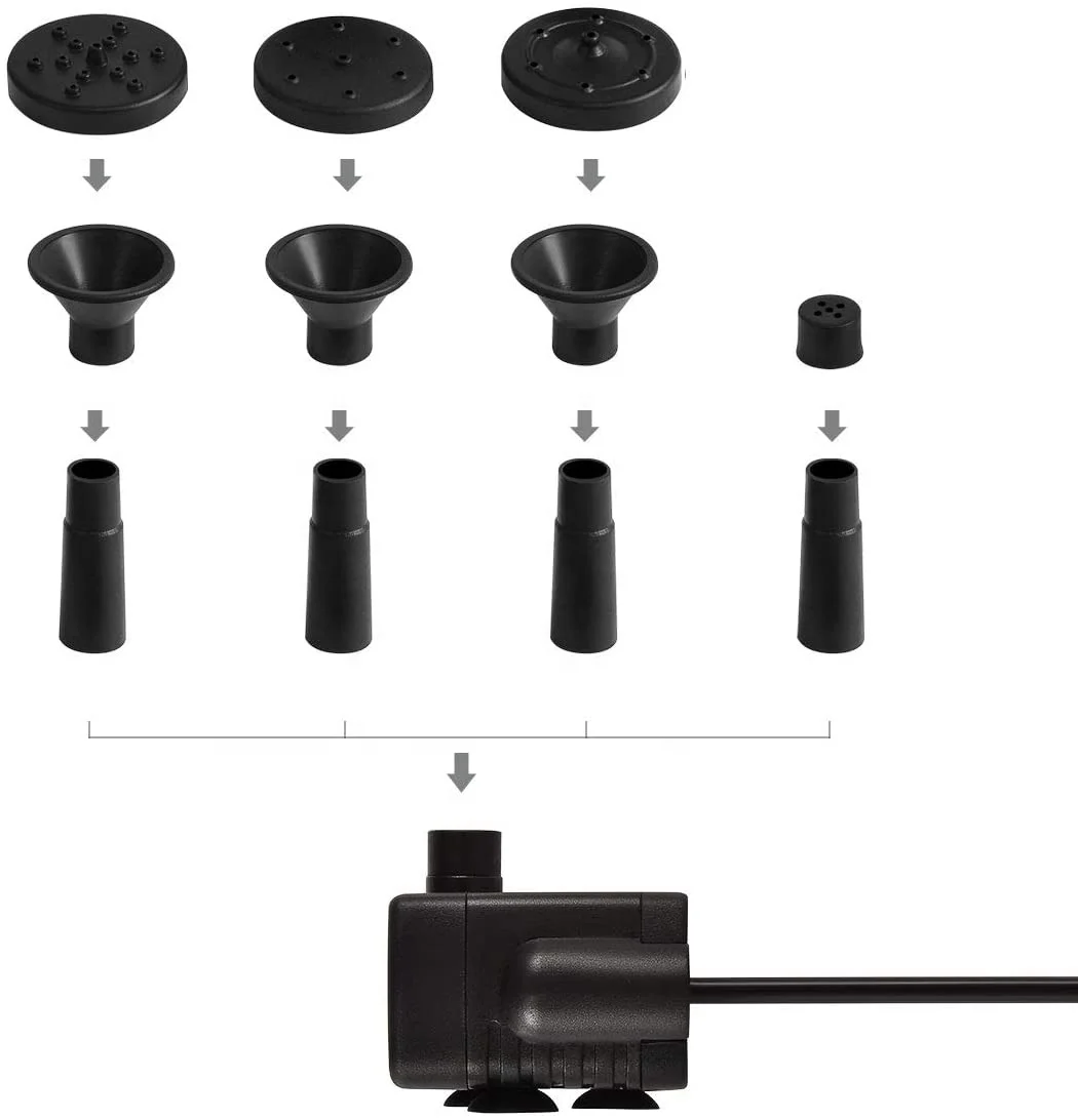 7 в 1 Вт 100 см л/ч DC комплект садового насоса на солнечной батарее, миниатюрный насос водяного фонтана для пруда на солнечной батарее