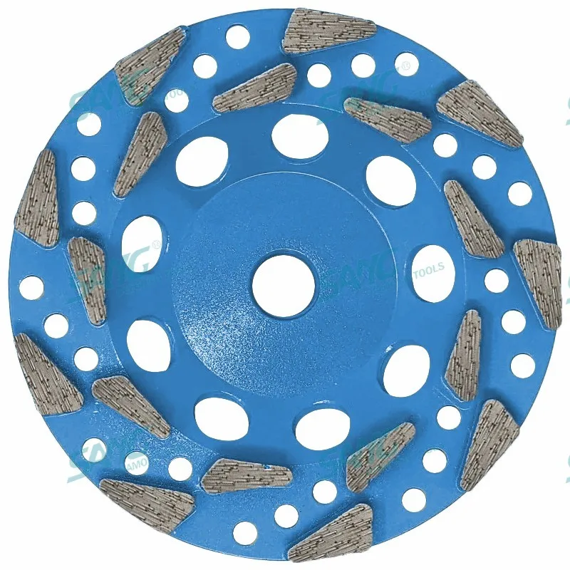 5' 7' Diamond Abrasive Disc Custom Grit Tear Drop Diamond Cup Wheel