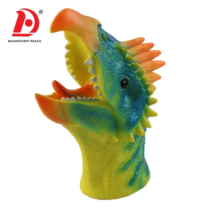 Детская игрушка-динозавр HUADA, модель головы животного, Реалистичная пластиковая игрушка-марионетка