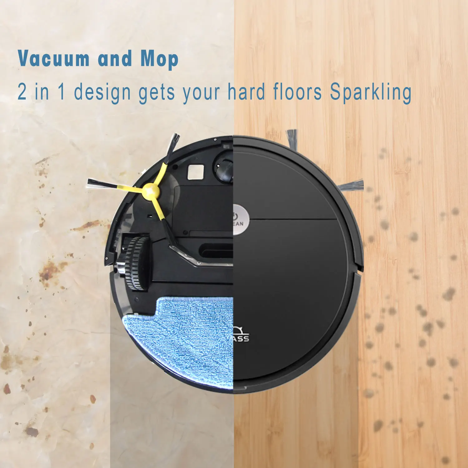 Anto Robot Vacuum Cleaner Cleaning Aspiradora Mop Sweep Machine for Home Appliances Wet and Dry Robotic