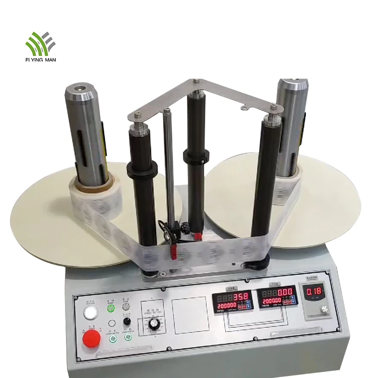 FMWH-450B Fully Automatic Label Winding Machine Sticker Rewinder with Counter