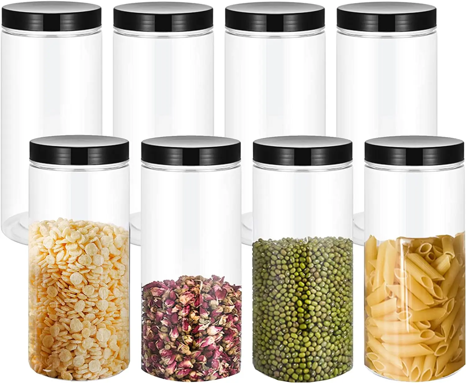 Wholesale Factory Price Kitchen Storage Glass Food Storage Jars with Wooden Lid