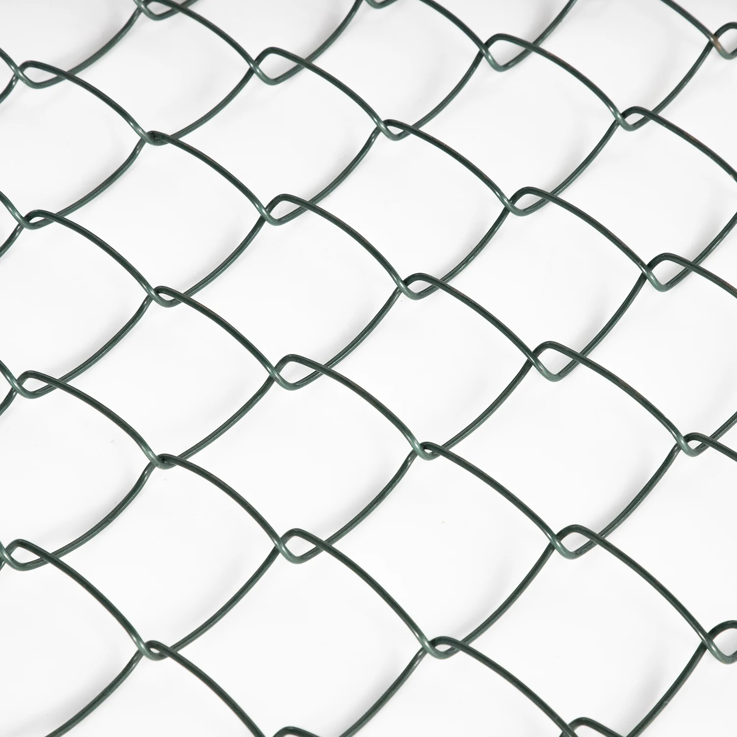 Plastic coated Green inside Hot dipped Galvanized chain link fence for wholesales