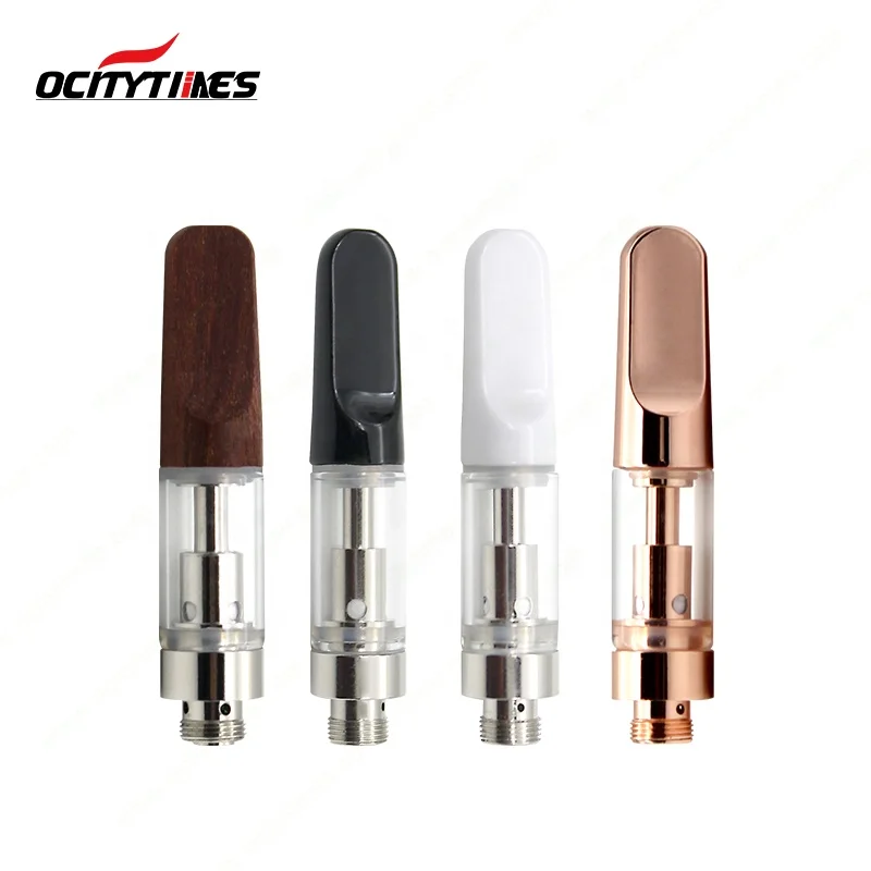 Top selling gold vape cartridges glass ceramic cbd tank empty 0.5ml 1.0ml