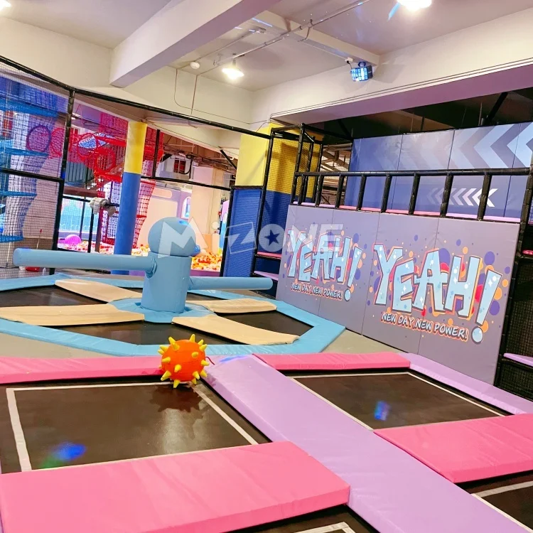 Professional Trampoline Park Customized Theme jungle gym adventure park equipment