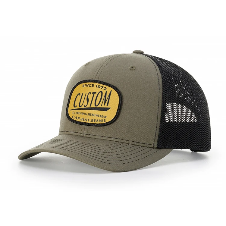 2021 High Quality Custom Adjustable Backstrap Sublimated Patch Trucker Hat