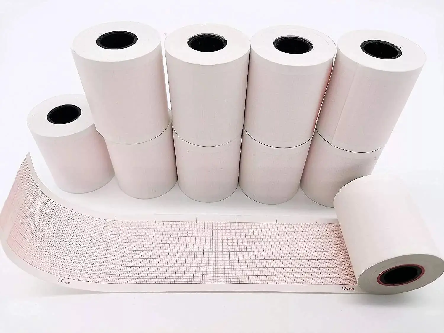 Premium 3 tracks Thermal Recording Paper 80mmx20m Medical Ecg Paper For Edan SE-3