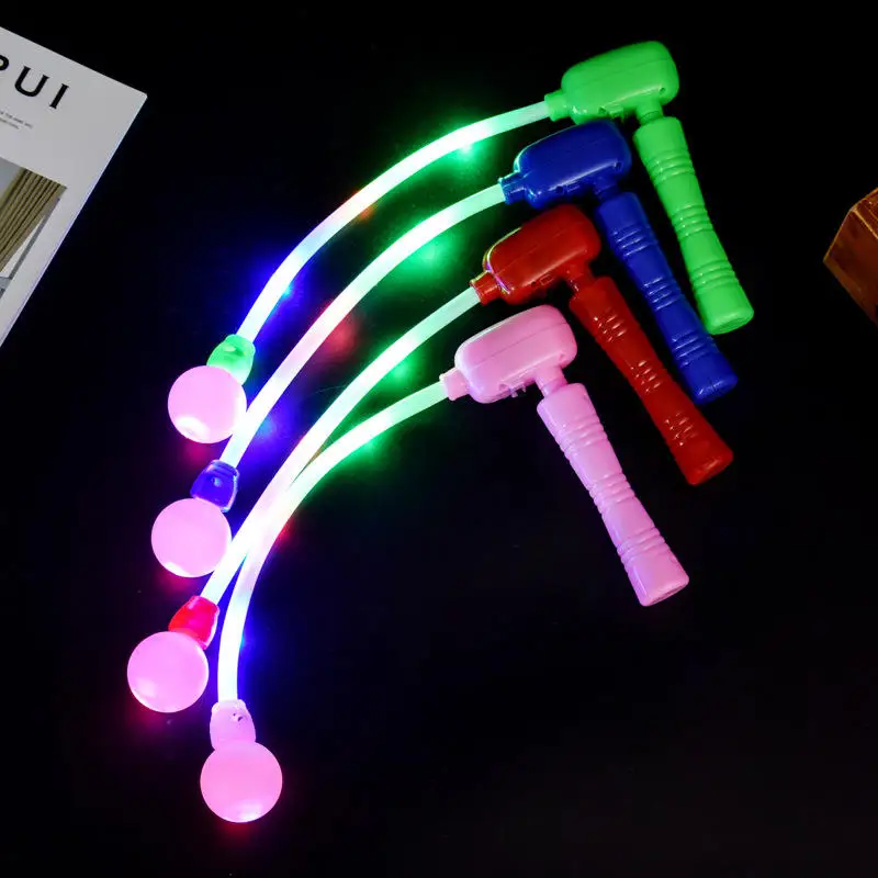 Wholesale colorful glow rotating stick with music swing lights festival flashing rotate stick LED ball