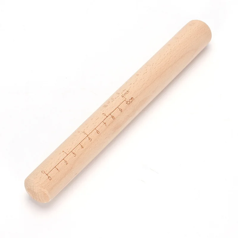 
Amazon Beech Kitchen Roller Wooden Dumpling Rolling Pin With Tick Marks Wood Baking Tool Size Customization 