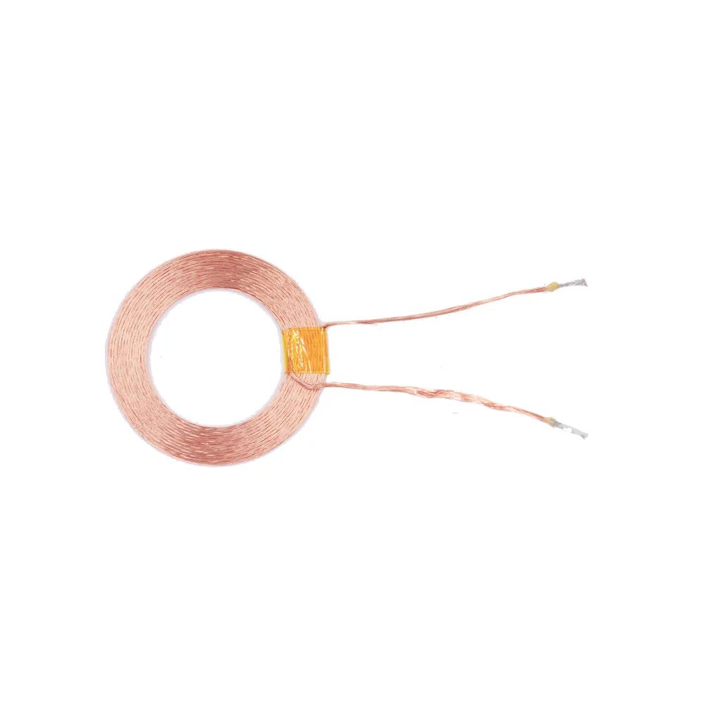 Taidacent 5uH 25mm Radio Frequency Coil Copper Ferrite Core Coil High Current 15W PCB Wireless Charger Charging Coil