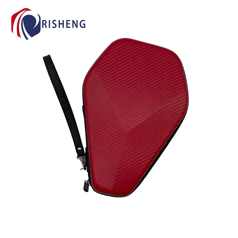 Risheng Colorful Pu Carrying Ping Pong Paddles Bats Bag EVA Table Tennis Rackets Hard Case for Training and Competition